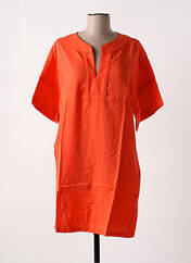 Robe courte orange ORFEO pour femme seconde vue