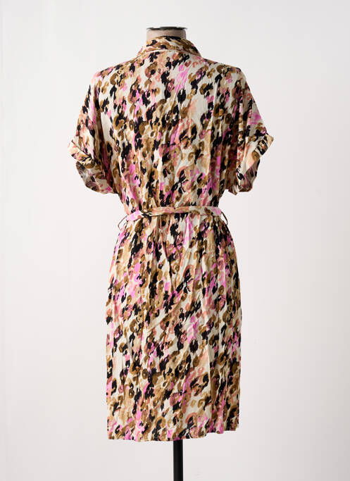 Robe mi-longue beige VERO MODA pour femme