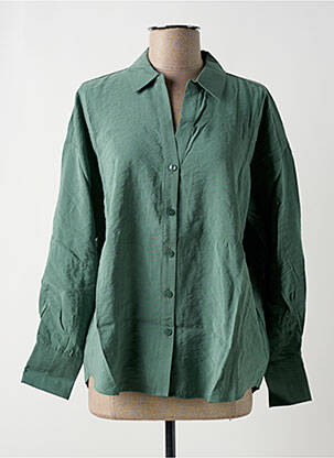 Chemisier coupe droite manches longues vert VERO MODA femme