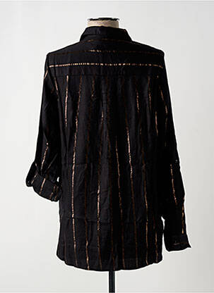 Chemisier tissage crêpe manches longues noir VERO MODA femme