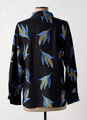 Chemisier imprimé fleurs manches longues noir COMPAÑIA FANTASTICA femme
