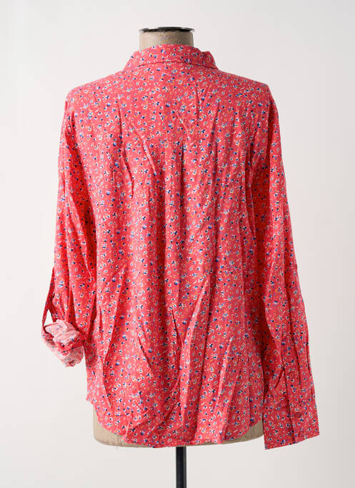 Chemisier imprimé fleurs manches longues rose C'EST BEAU LA VIE femme