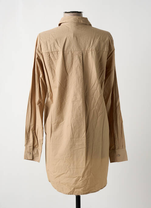 Tunique manches longues marron PIECES pour femme