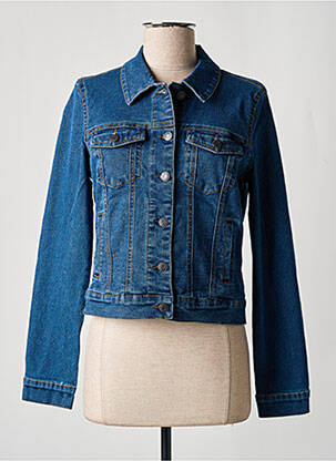 Veste casual coupe droite bleu fonce VERO MODA femme