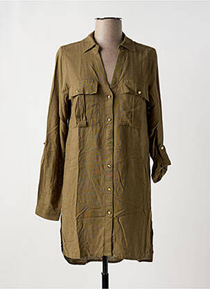 Robe courte manches longues manches longues vert VERO MODA femme