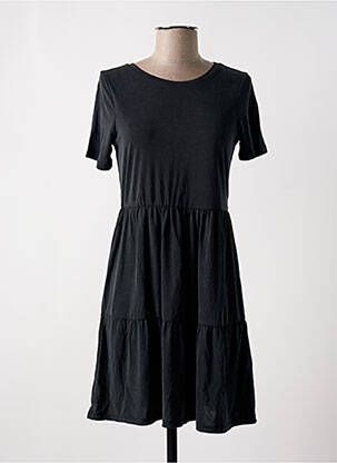Robe mi-longue coupe fluide manches courtes noir VERO MODA femme