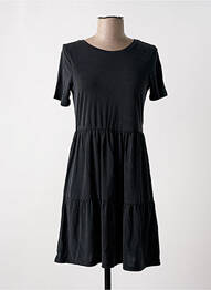 Robe mi-longue coupe fluide manches courtes noir VERO MODA femme