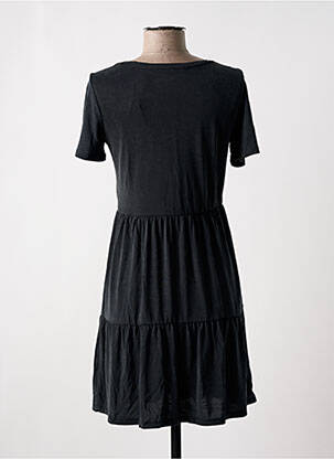 Robe mi-longue coupe fluide manches courtes noir VERO MODA femme