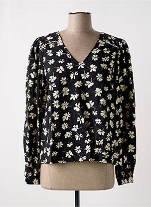 Blouse imprimé fantaisie manches longues noir VERO MODA femme