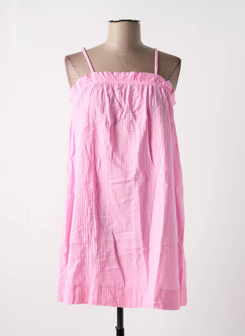 Robe courte fines bretelles rose VERO MODA femme