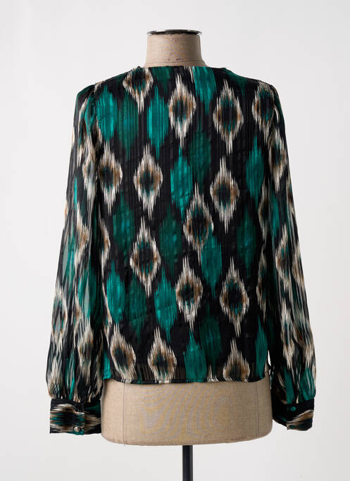 Blouse imprimé fantaisie manches longues vert VERO MODA femme