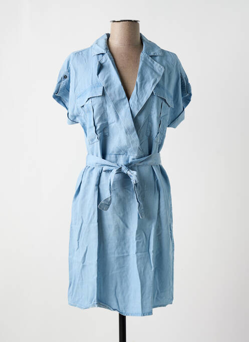 Robe mi-longue bleu NOISY MAY pour femme