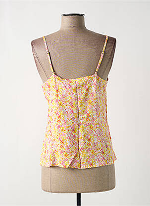Top coupe cintrée manches longues jaune VERO MODA femme