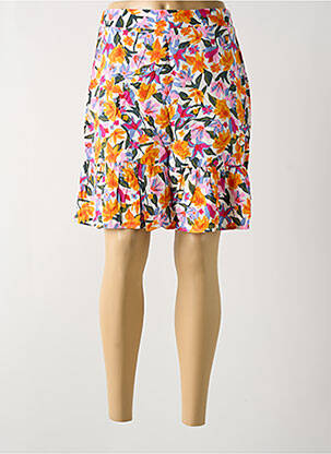 Jupe courte coupe évasée orange VERO MODA femme