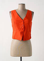 Gilet sans manche orange COMPAÑIA FANTASTICA pour femme seconde vue