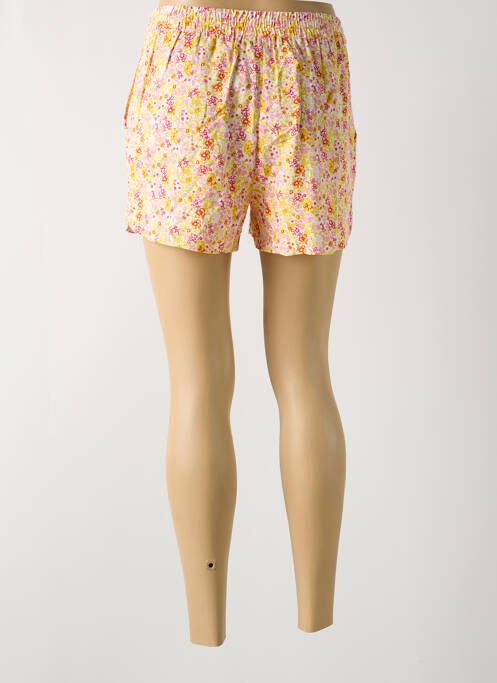 Short coupe droite jaune VERO MODA femme