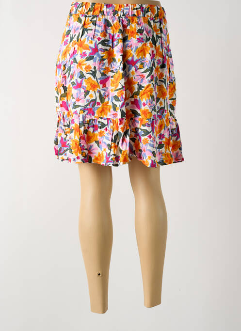Jupe courte orange VERO MODA pour femme