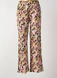 Pantalon droit tissage popeline taille normale beige VERO MODA femme