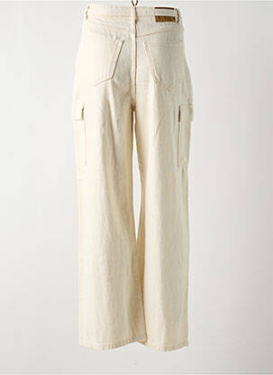 Jean coupe flare stretch taille haute beige VERO MODA femme