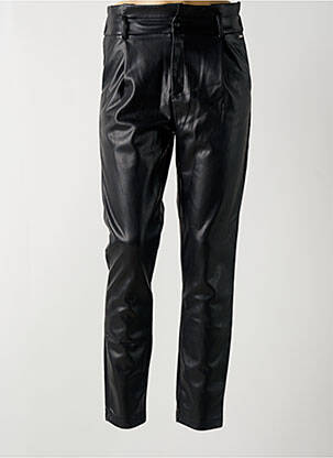 Pantalon slim taille haute taille haute noir DEELUXE femme
