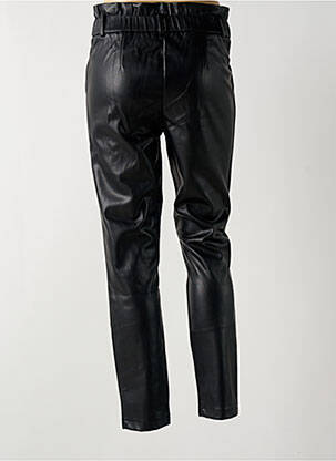 Pantalon slim taille haute taille haute noir DEELUXE femme