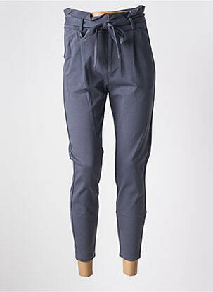 Pantalon 7/8 fermeture zippée sous rabat avec crochet gris VERO MODA femme