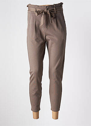 Pantalon 7/8 fermeture zippée sous rabat avec crochet vert VERO MODA femme