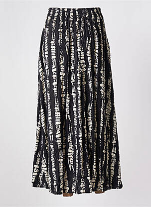 Jupe longue imprimé fantaisie noir VERO MODA femme