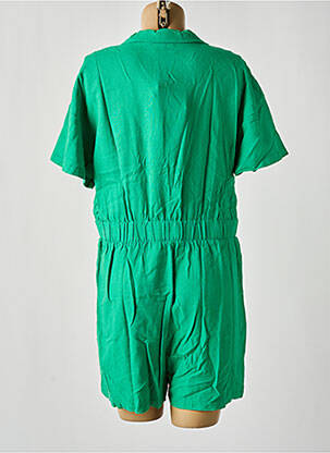Combishort tissage crêpe manches courtes vert VERO MODA femme