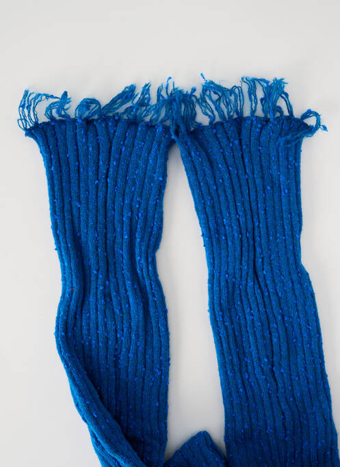 Echarpe bleu BERTHE AUX GRANDS PIEDS femme