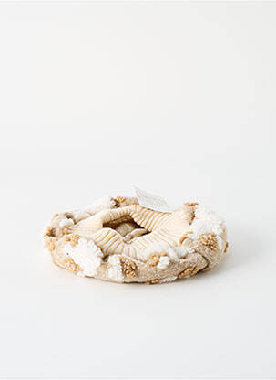 Bonnet forme béret beige LES BARONNIES fille