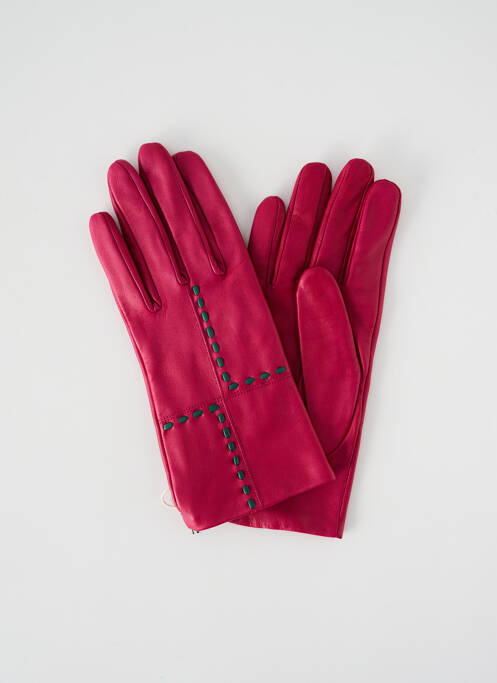 Gants rose VINCENT PRADIER pour femme