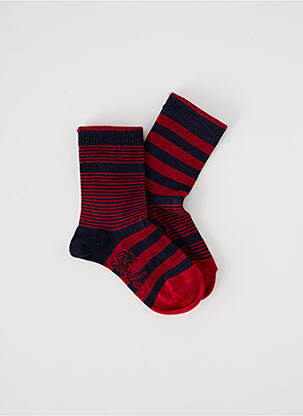 Chaussettes rouge BERTHE AUX GRANDS PIEDS pour garçon