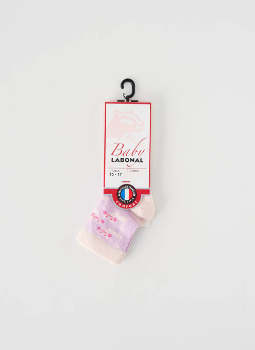 Chaussettes violet LABONAL pour fille
