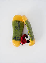 Chaussons/Pantoufles vert BERTHE AUX GRANDS PIEDS pour enfant seconde vue