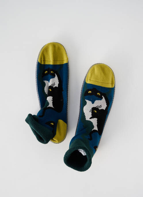 Chaussons/Pantoufles bleu BERTHE AUX GRANDS PIEDS pour enfant