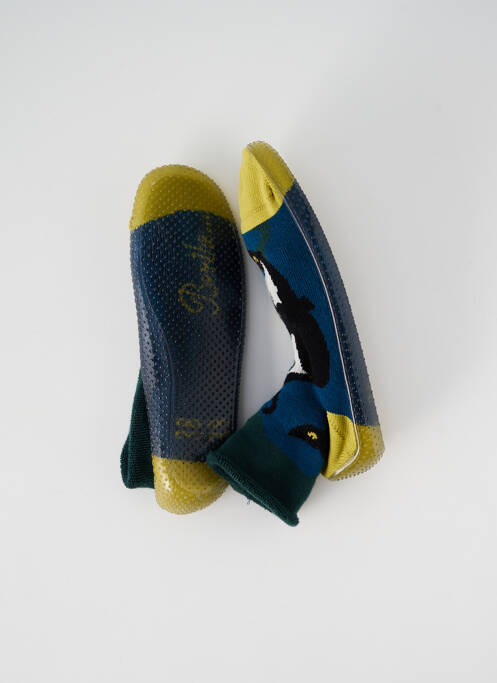 Chaussons/Pantoufles bleu BERTHE AUX GRANDS PIEDS pour enfant