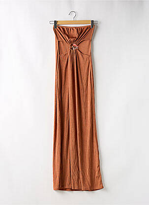 Robe longue sans manche sans manche marron BOOHOO femme