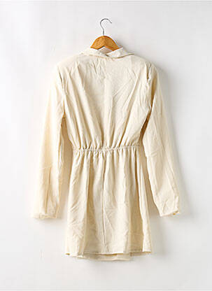 Robe courte manches longues manches longues beige NASTY GAL femme