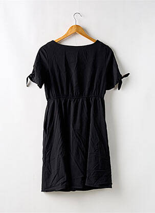 Robe courte coupe évasée manches courtes noir MOLLY BRACKEN femme