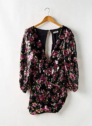 Robe courte manches longues manches longues noir FOR LOVE & LEMONS femme