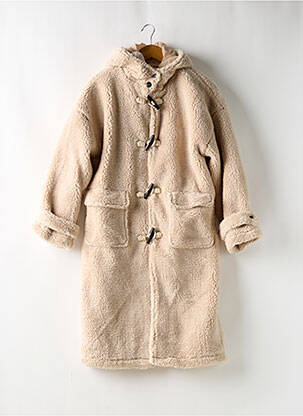 Manteau long a capuche a capuche beige NASTY GAL femme
