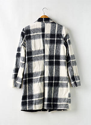 Manteau long coupe droite sans capuche noir L'ATELIER DE MILA femme