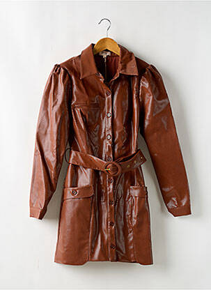 Robe courte manches longues manches longues marron CAMILA COELHO femme