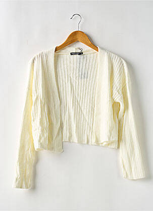 Gilet manches longues manches 3/4 beige NASTY GAL femme