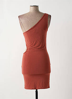Robe courte sans manche sans manche marron BOOHOO femme