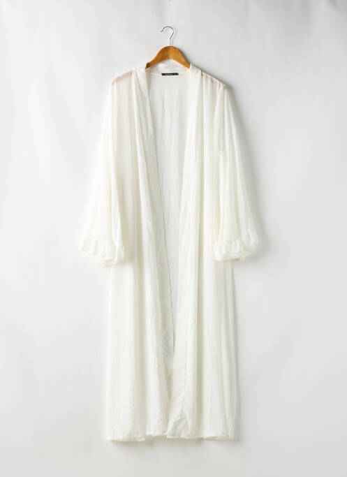 Veste kimono manches longues blanc BOOHOO femme