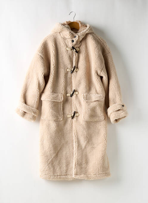 Manteau long a capuche a capuche beige NASTY GAL femme