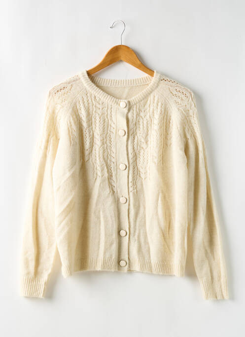 Gilet manches longues beige SANS MARQUE pour femme
