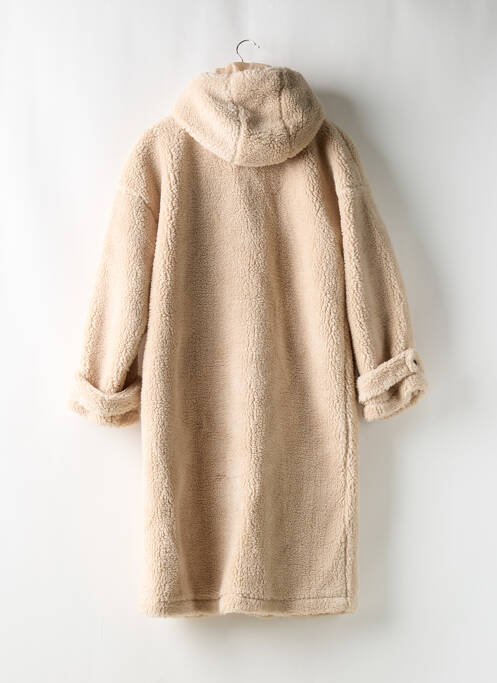 Manteau long beige NASTY GAL femme